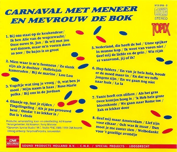 Meneer En Mevrouw De Bok : Carnaval Met Meneer En Mevrouw De Bok (CD, Album, RE)