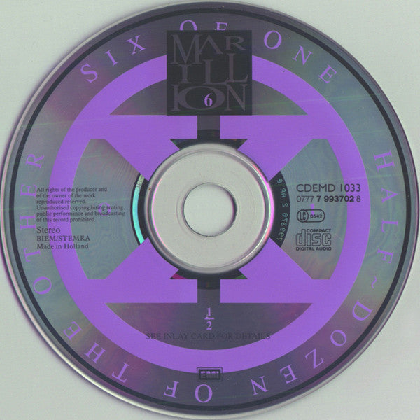 Marillion : 1982-1992 - A Singles Collection (CD, Comp)