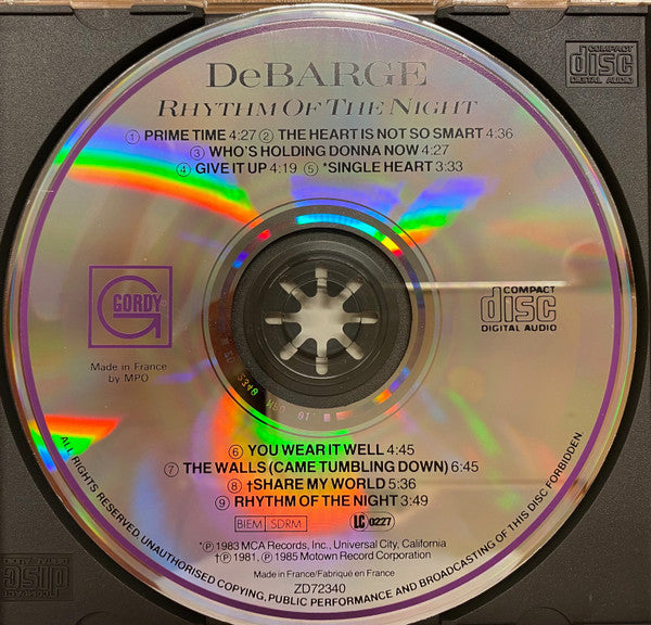 DeBarge : Rhythm Of The Night (CD, Album)