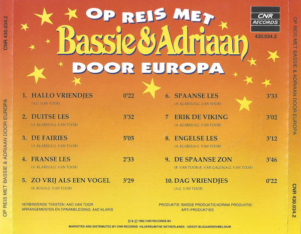 Bassie & Adriaan : Op Reis Met Bassie & Adriaan Door Europa (CD, Album)
