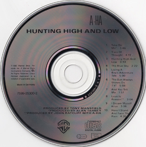 a-ha : Hunting High And Low (CD, Album, RE, RP)