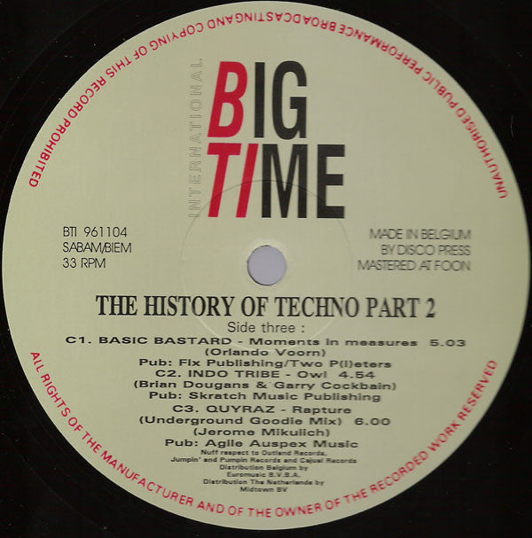 Various : The History Of Techno Part 2 (2xLP, Comp)