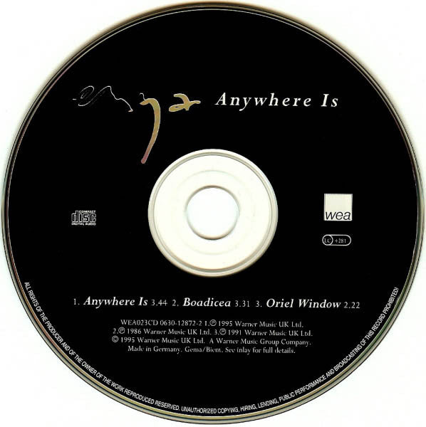Enya : Anywhere Is (CD, Single)