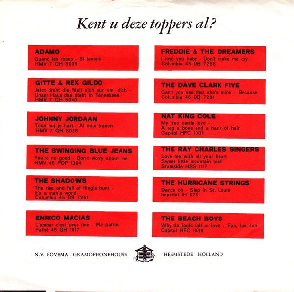 Adamo : Ballade À La Pluie / Ma Tête (7")