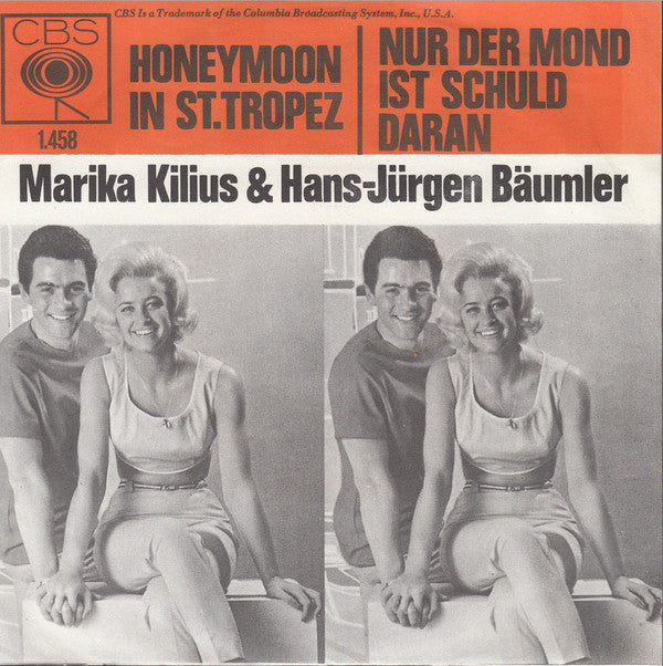 Marika Kilius & Hans-Jürgen Bäumler : Honeymoon In St. Tropez (7", Single)
