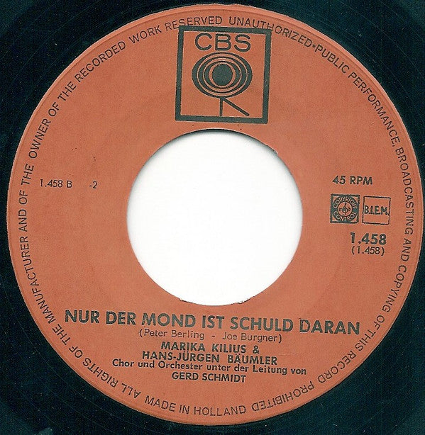 Marika Kilius & Hans-Jürgen Bäumler : Honeymoon In St. Tropez (7", Single)