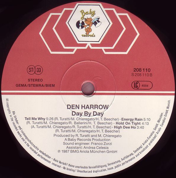 Den Harrow : Day By Day (LP, Album)