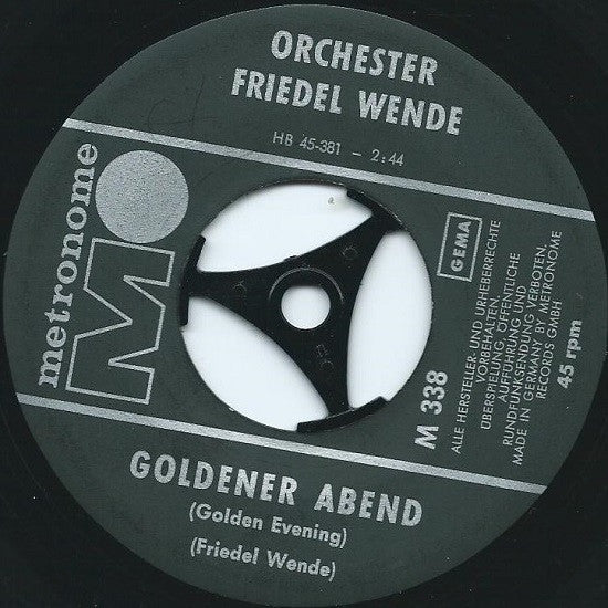 Friedel Wende Und Sein Orchester : Sternenserenade (7", Single)