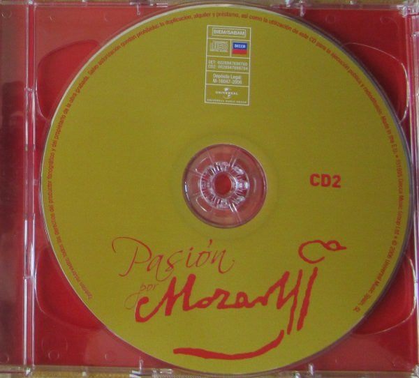 Wolfgang Amadeus Mozart : Pasión Por Mozart (2xCD, Comp, Set)