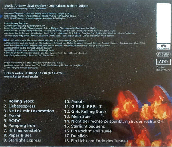 Andrew Lloyd Webber : Starlight Express - Die Höhepunkte Der Deutschen Aufführung Mit Dem Bochumer Ensemble (CD)