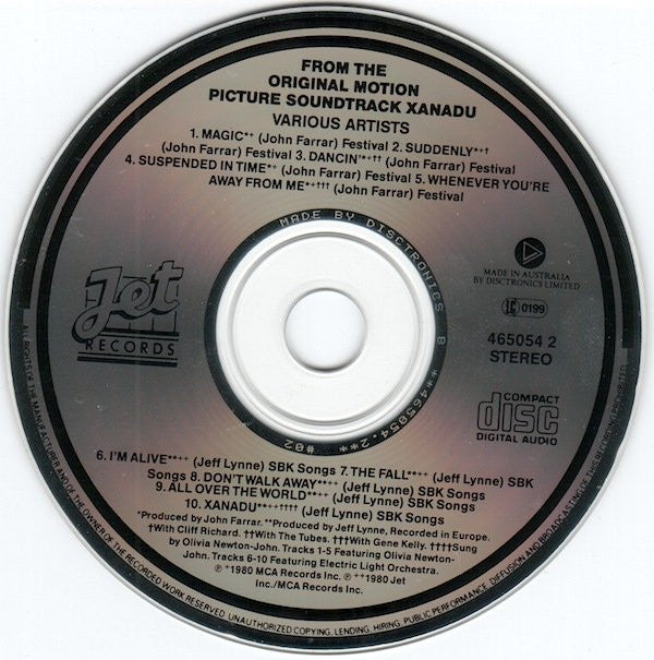 Olivia Newton-John / Electric Light Orchestra : Xanadu (From The Original Motion Picture Soundtrack) (CD, Album, RE)