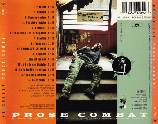 MC Solaar : Prose Combat (CD, Album)