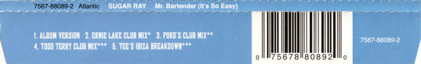 Sugar Ray (2) : Mr Bartender (It's So Easy) (CD, Maxi)