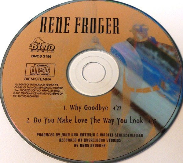 René Froger : Why Goodbye (CD, Single)