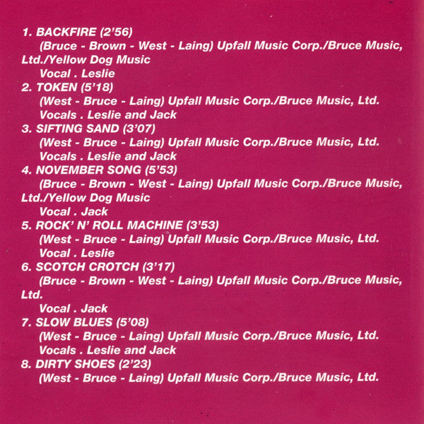 West, Bruce & Laing : Whatever Turns You On (CD, Album, RE)