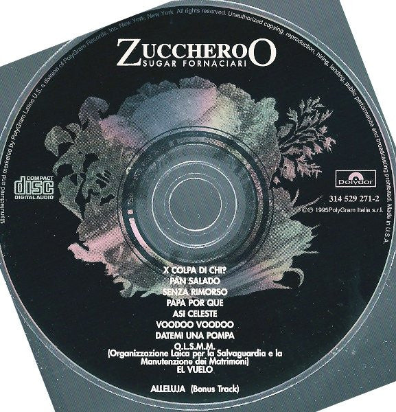 Zucchero : SpiritoDiVino (CD, Album)