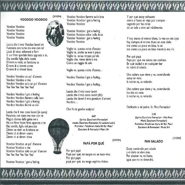 Zucchero : SpiritoDiVino (CD, Album)