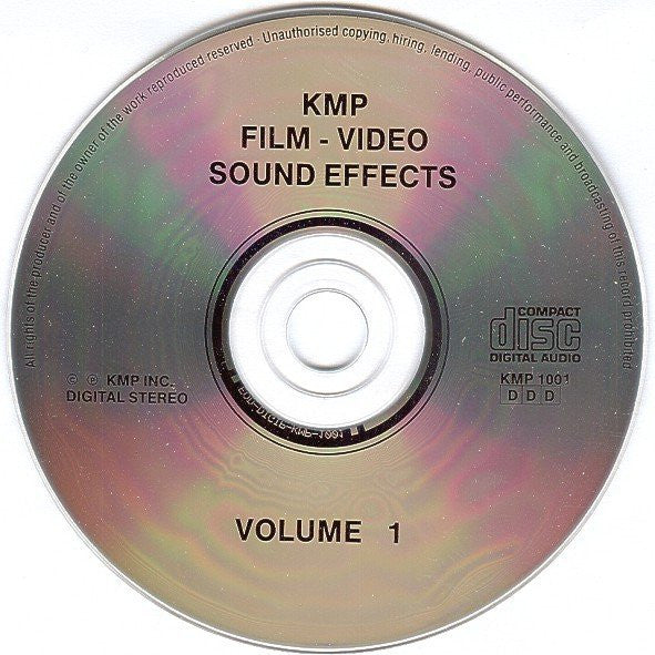 No Artist : KMP Film - Video Sound Effects Volume 1 (CD, Comp)