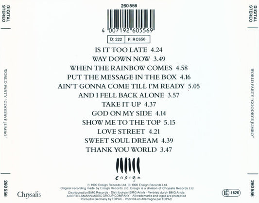World Party : Goodbye Jumbo (CD, Album)