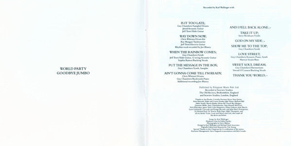 World Party : Goodbye Jumbo (CD, Album)