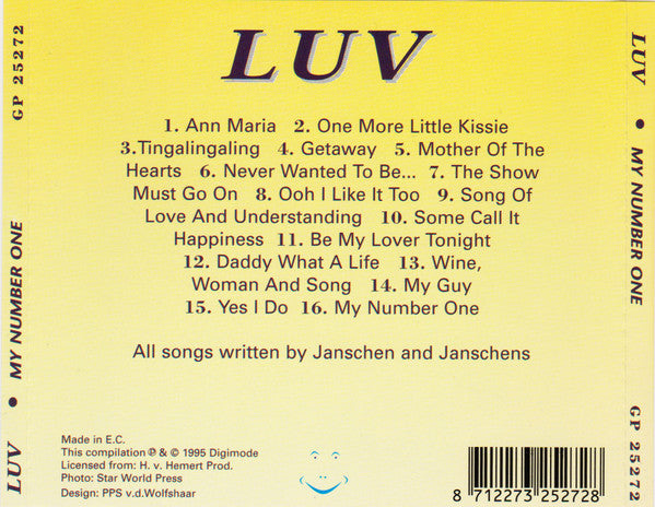 Luv' : My Number One (CD, Comp)