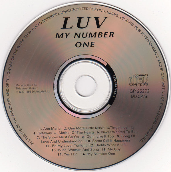 Luv' : My Number One (CD, Comp)
