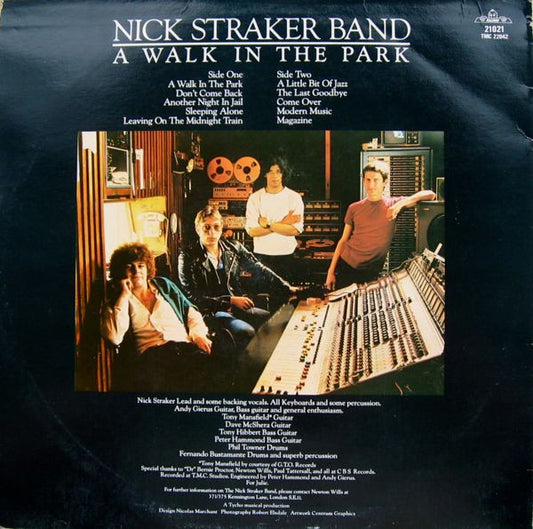 Nick Straker Band : A Walk In The Park (LP, Album)
