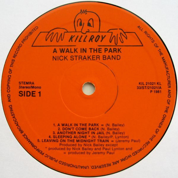 Nick Straker Band : A Walk In The Park (LP, Album)