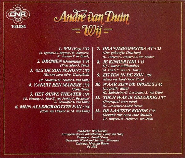 André van Duin : Wij (Box, Comp + CD, Album, RE + CD, Album, RE)