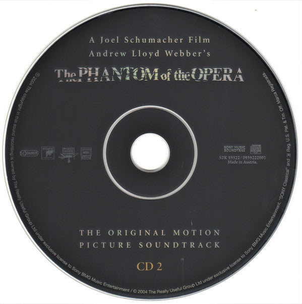Andrew Lloyd Webber : The Phantom Of The Opera (The Original Motion Picture Soundtrack) (2xCD, Album, Dlx, S/Edition)