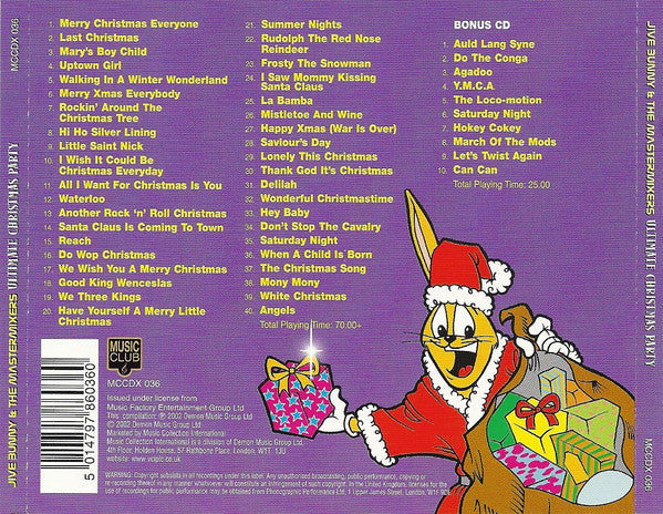 Jive Bunny And The Mastermixers : Ultimate Christmas Party (2xCD, Album)