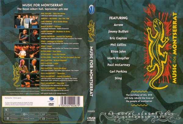Various : Music For Montserrat (DVD-V, PAL, DVD)