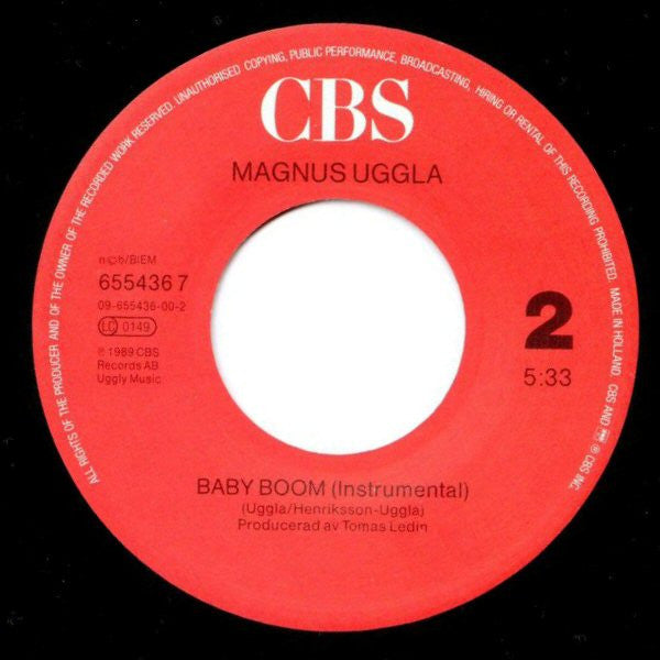 Magnus Uggla : Baby Boom (7")