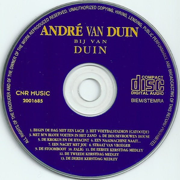 André van Duin : Bij Van Duin (CD, Album)