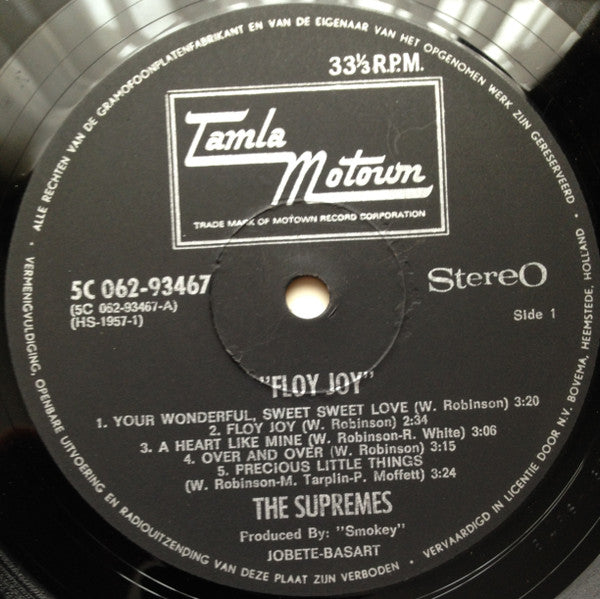The Supremes : Floy Joy (LP, Album)