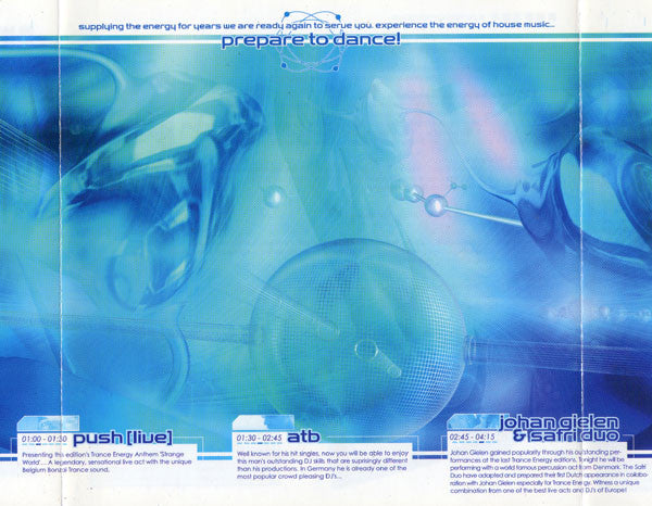 Various : Trance Energy - Prepare To Dance Feb 17th, 2001 (CD, Ltd, Mixed, Promo)