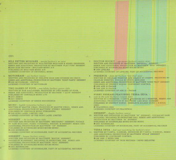 Matthew Herbert : Secondhand Sounds: Herbert Remixes (2xCD, Comp, EMI)