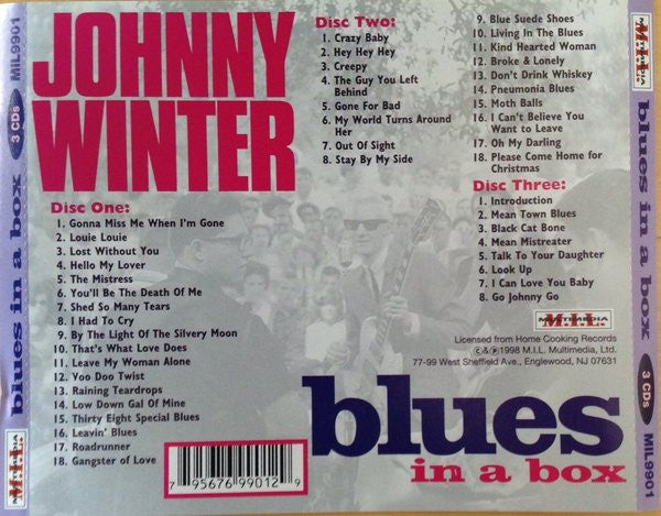 Johnny Winter : Blues In A Box (3xCD, Comp, Box)
