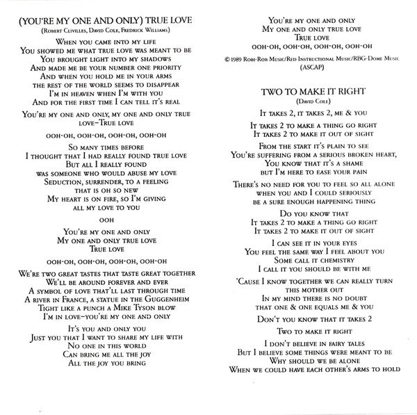 Seduction : Nothing Matters Without Love (CD, Album)