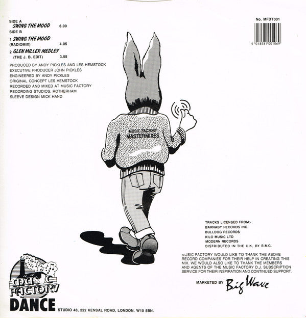 Jive Bunny And The Mastermixers : Swing The Mood (12", Single, Son)