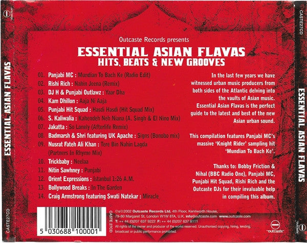 Various : Essential Asian Flavas (Hits, Beats & New Grooves) (CD, Comp)