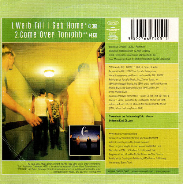 C Note : Wait Till I Get Home (CD, Single)