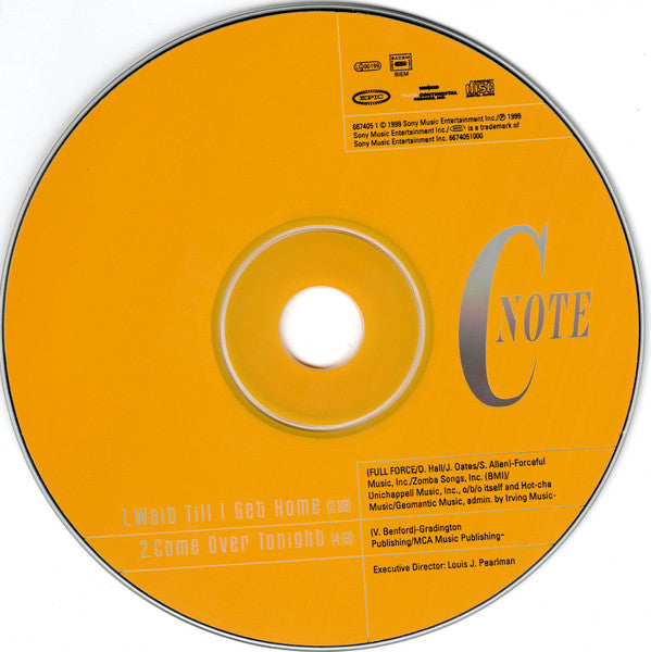 C Note : Wait Till I Get Home (CD, Single)