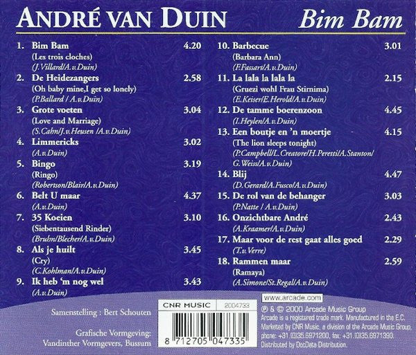 André van Duin : Bim Bam (CD, Comp)