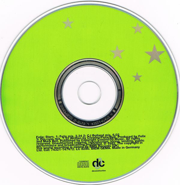 Felix : Stars (CD, Single)