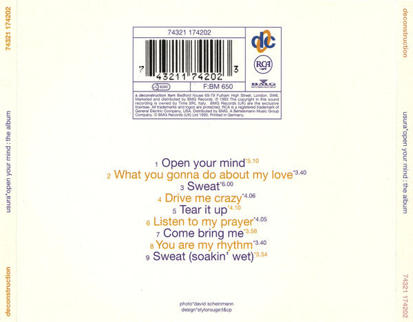 U.S.U.R.A. : Open Your Mind: The Album (CD, Album)