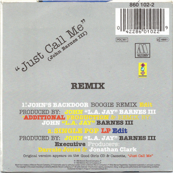 The Good Girls : Just Call Me (Remix) (CD, Single)