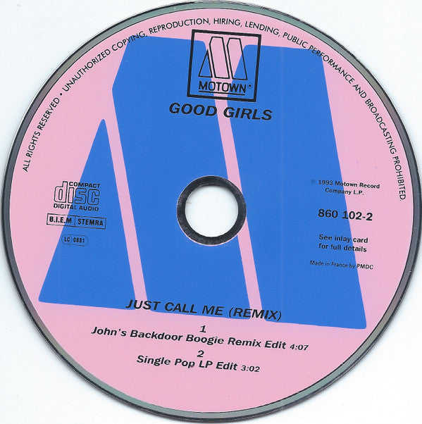 The Good Girls : Just Call Me (Remix) (CD, Single)