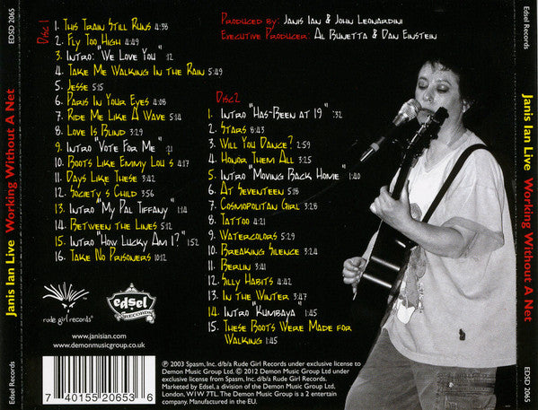 Janis Ian : Live (Working Without A Net)  (2xCD, Comp, RE)