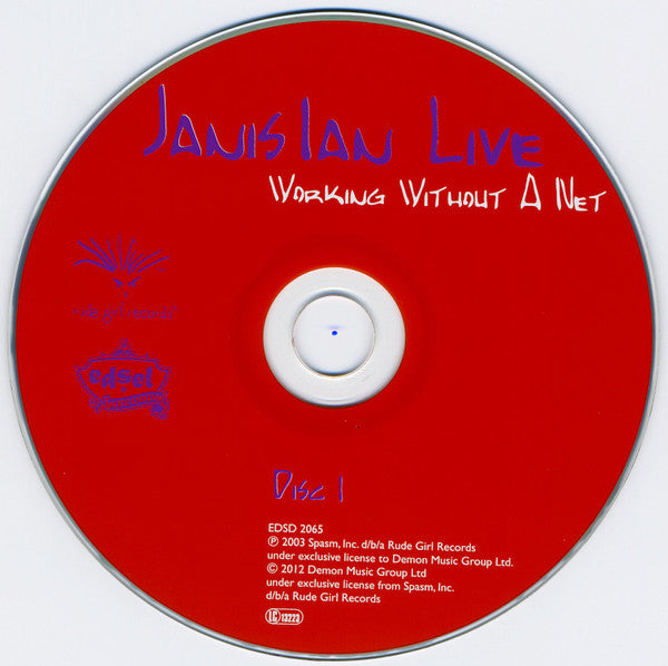 Janis Ian : Live (Working Without A Net)  (2xCD, Comp, RE)